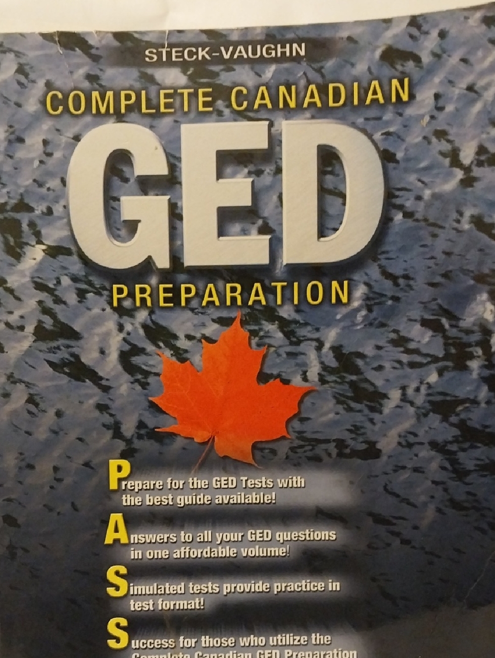 Complete Canadian GED Preparation - Blue Cover with Red Maple Leaf